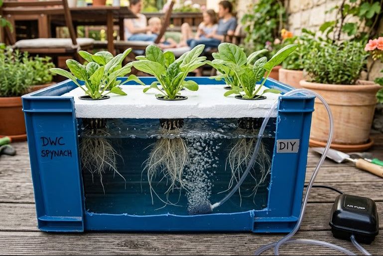 Sistema hidropónico Raíz Flotante
